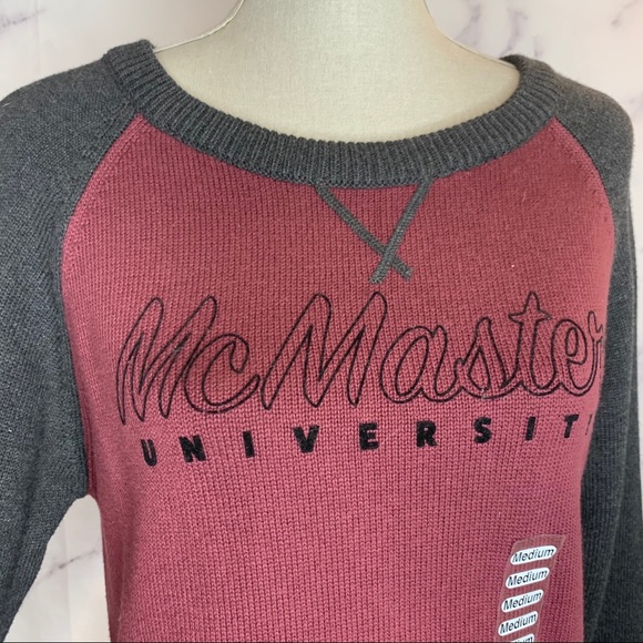 McMaster University | Maroon & Grey Sweater - Picture 5 of 9